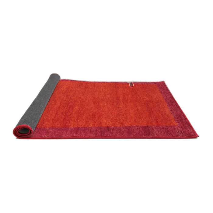 Thickness of Contemporary Red Modern Rug, con531