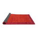 Thickness of Contemporary Red Modern Rug, con531