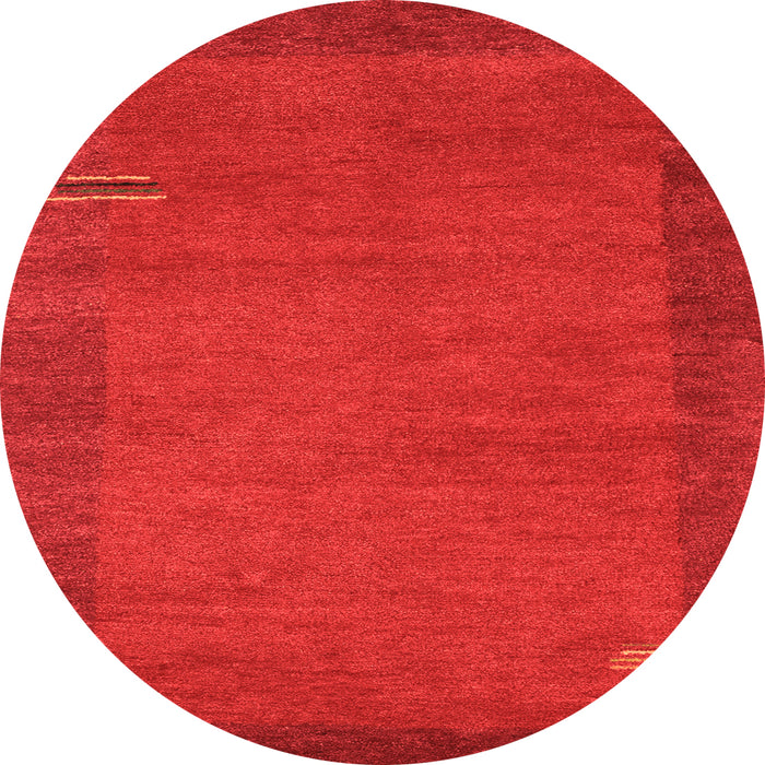 Square Abstract Orange Contemporary Rug, con531org