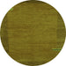 Square Abstract Green Contemporary Rug, con531grn