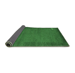 Sideview of Abstract Emerald Green Contemporary Rug, con531emgrn