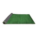 Sideview of Abstract Emerald Green Contemporary Rug, con531emgrn