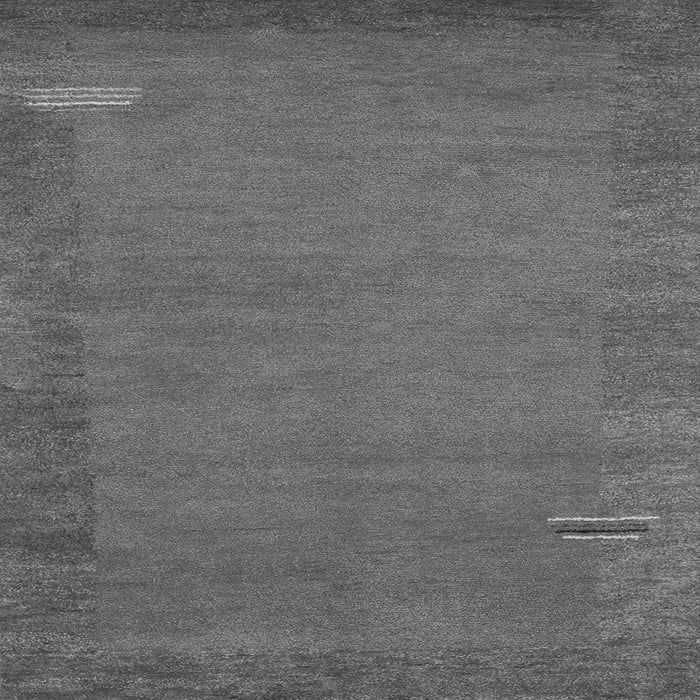 Round Machine Washable Abstract Gray Contemporary Rug, wshcon531gry