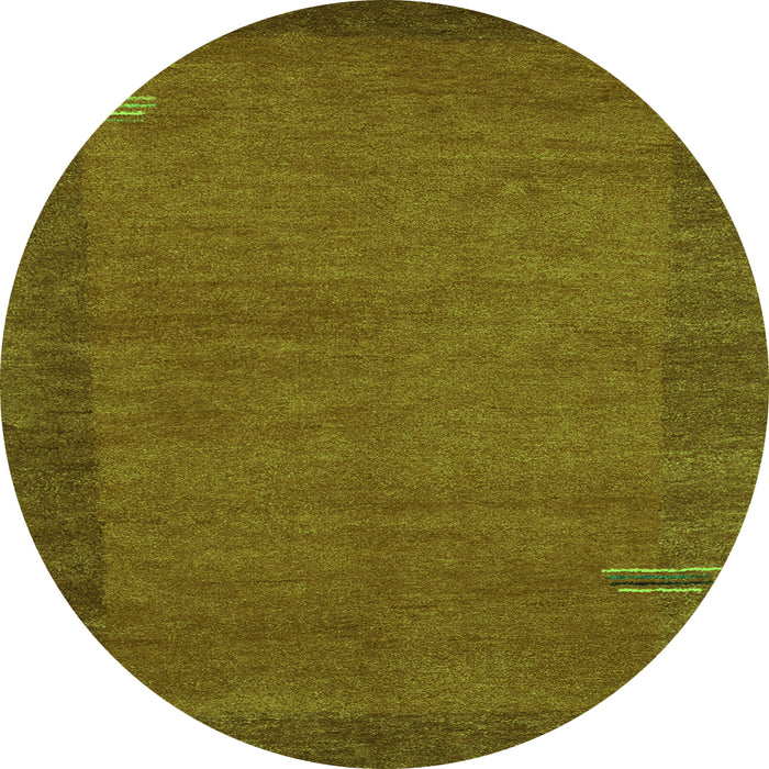 Machine Washable Abstract Green Contemporary Area Rugs, wshcon531grn