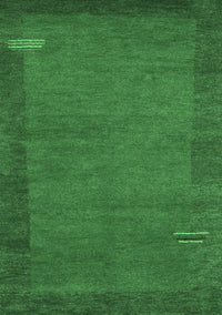 Abstract Emerald Green Contemporary Rug, con531emgrn