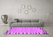 Machine Washable Abstract Purple Contemporary Area Rugs in a Living Room, wshcon532pur