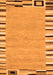 Abstract Orange Contemporary Rug, con532org