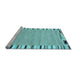 Sideview of Machine Washable Abstract Light Blue Contemporary Rug, wshcon532lblu