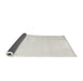 Thickness of Contemporary Dark White Beige Solid Rug, con533