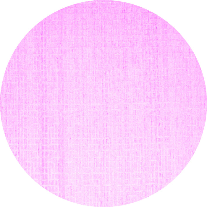 Round Solid Pink Modern Rug, con533pnk