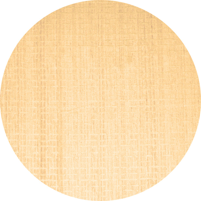 Round Machine Washable Solid Brown Modern Rug, wshcon533brn