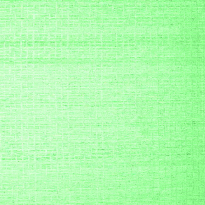 Square Machine Washable Solid Emerald Green Modern Area Rugs, wshcon533emgrn