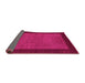 Sideview of Abstract Pink Contemporary Rug, con534pnk