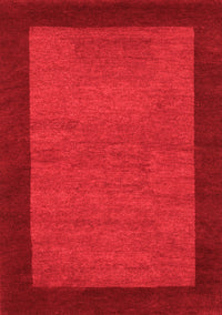 Abstract Red Contemporary Rug, con534red