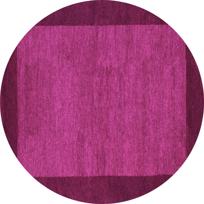 Round Machine Washable Abstract Purple Contemporary Area Rugs, wshcon534pur