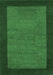 Machine Washable Abstract Emerald Green Contemporary Area Rugs, wshcon534emgrn