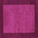 Square Abstract Purple Contemporary Rug, con534pur