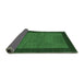 Sideview of Abstract Emerald Green Contemporary Rug, con534emgrn