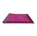 Sideview of Abstract Purple Contemporary Rug, con534pur