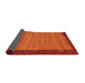 Thickness of Contemporary Neon Red Modern Rug, con535