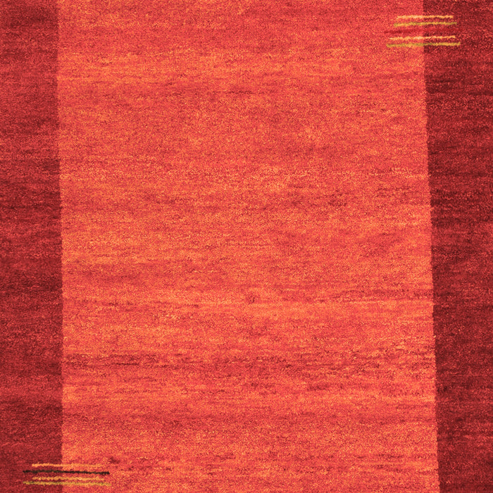 Serging Thickness of Machine Washable Abstract Orange Contemporary Area Rugs, wshcon535org
