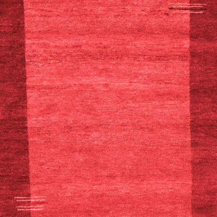 Machine Washable Abstract Red Contemporary Rug, wshcon535red