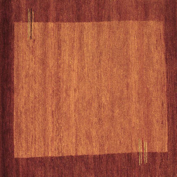 Square Machine Washable Abstract Brown Contemporary Rug, wshcon535brn