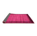 Sideview of Abstract Pink Contemporary Rug, con535pnk