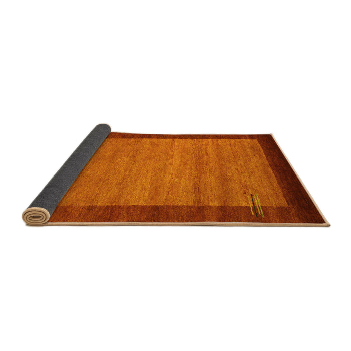 Sideview of Abstract Yellow Contemporary Rug, con535yw