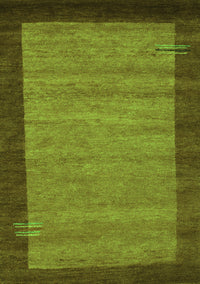 Abstract Green Contemporary Rug, con535grn