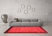 Contemporary Red Washable Rugs