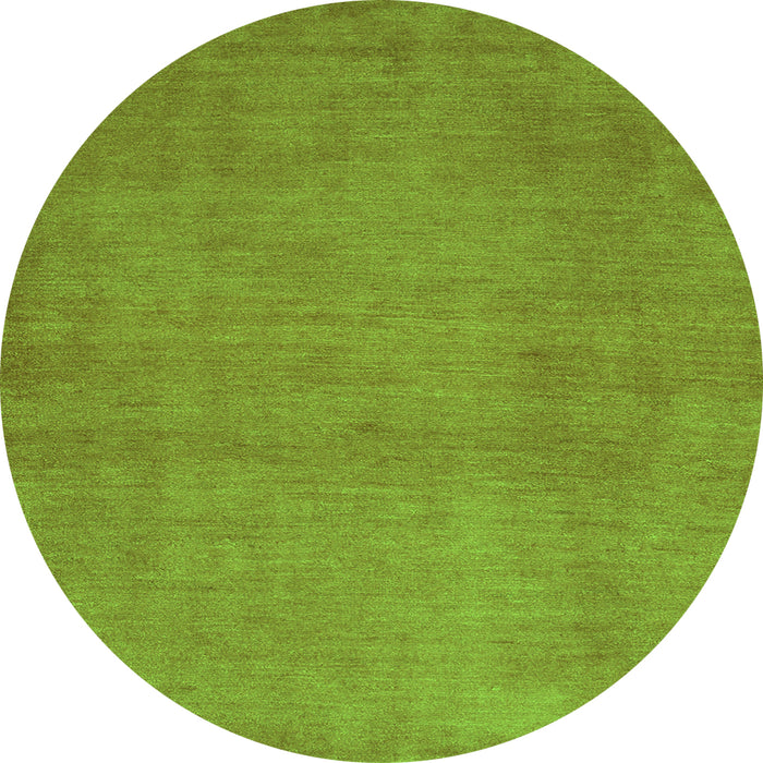 Square Abstract Green Contemporary Rug, con536grn