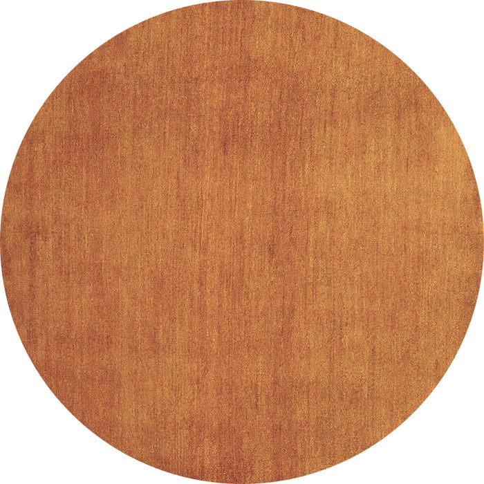 Round Abstract Brown Contemporary Rug, con536brn
