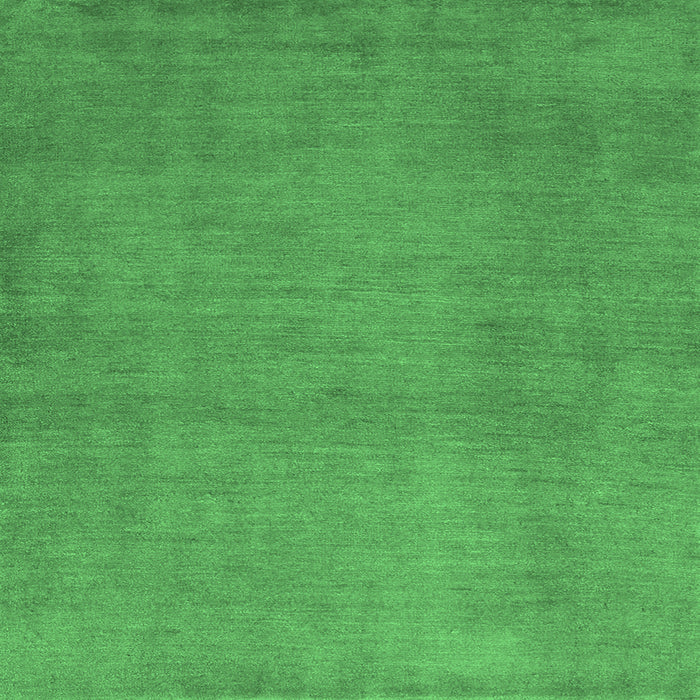 Square Machine Washable Abstract Emerald Green Contemporary Area Rugs, wshcon536emgrn