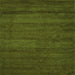 Serging Thickness of Abstract Green Contemporary Rug, con537grn