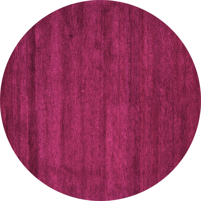 Round Machine Washable Abstract Pink Contemporary Rug, wshcon537pnk