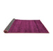 Sideview of Abstract Purple Contemporary Rug, con537pur