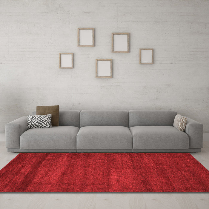 Contemporary Red Washable Rugs
