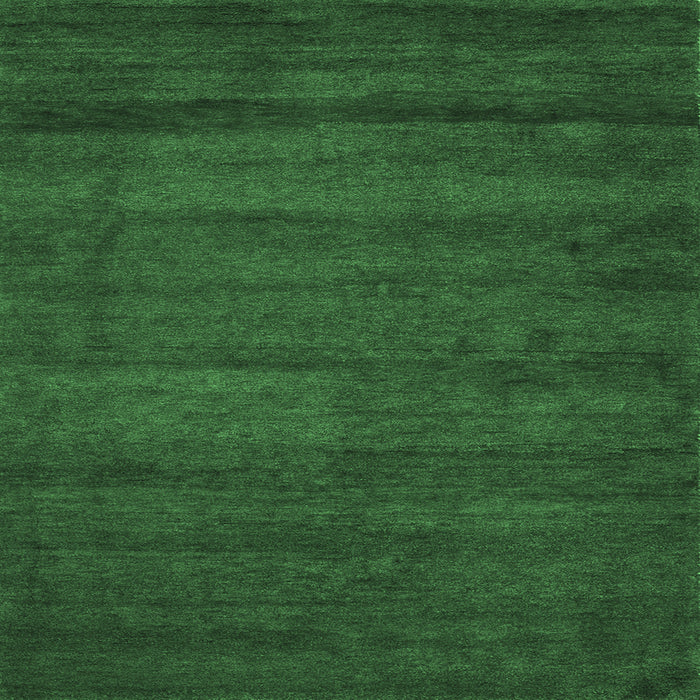 Square Machine Washable Abstract Emerald Green Contemporary Area Rugs, wshcon537emgrn