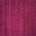 Square Machine Washable Abstract Pink Contemporary Rug, wshcon537pnk