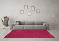 Machine Washable Abstract Pink Contemporary Rug, wshcon538pnk