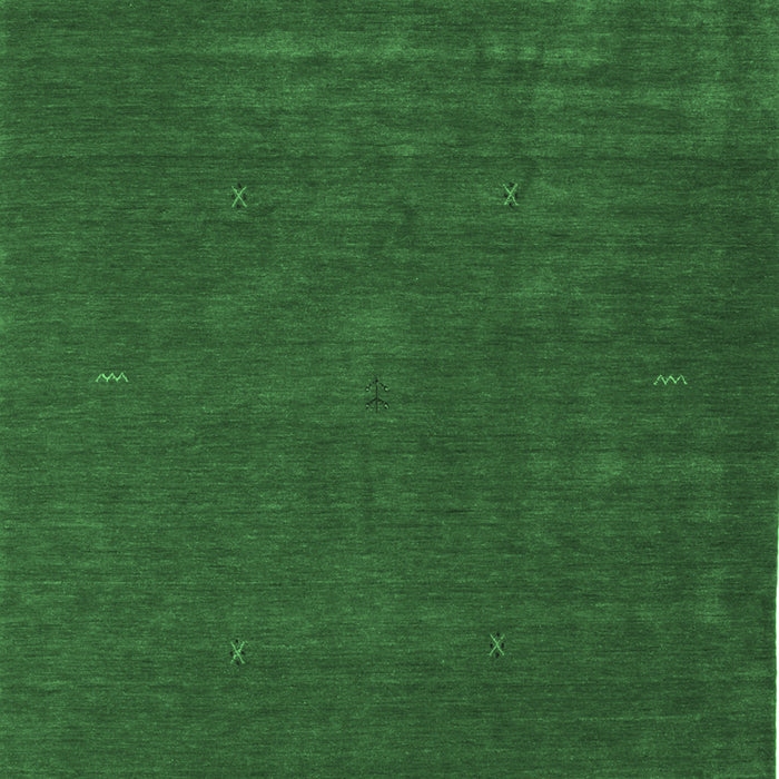 Abstract Emerald Green Contemporary Rug, con538emgrn