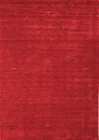 Abstract Red Contemporary Rug, con538red