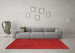 Machine Washable Abstract Orange Contemporary Area Rugs in a Living Room, wshcon538org