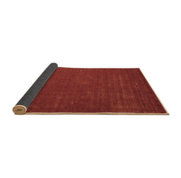 Sideview of Abstract Brown Contemporary Rug, con538brn