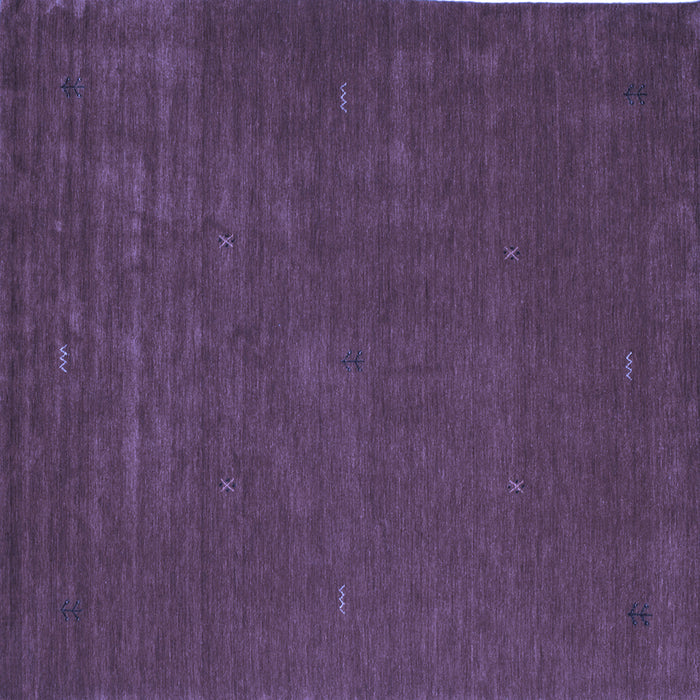 Square Abstract Blue Contemporary Rug, con538blu