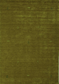 Abstract Green Contemporary Rug, con538grn