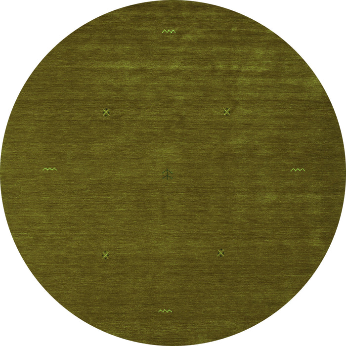 Machine Washable Abstract Green Contemporary Area Rugs, wshcon538grn