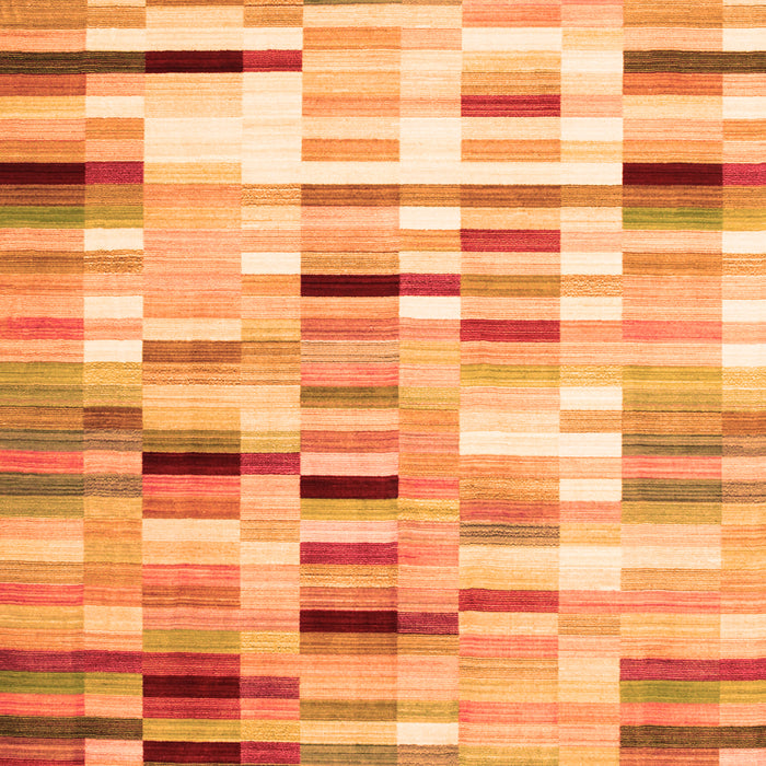 Abstract Orange Contemporary Rug, con539org