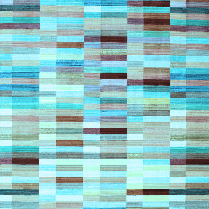 Abstract Light Blue Contemporary Rug, con539lblu